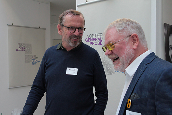 Die Experten Ulrich Niehoff (links) von der Bundesvereinigung Lebenshilfe und Werner Gläser, Deutscher Verein der Blinden und Sehbehinderten in Studium und Beruf. Foto: Bundesfachstelle Barrierefreiheit