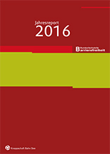 Titelbild des Jahresreports 2016 der Bundesfachstelle Barrierefreiheit