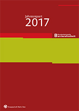 Titelbild des Jahresreports 2017 der Bundesfachstelle Barrierefreiheit